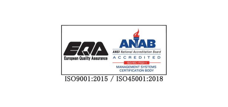 ISO9001：2015/ ISO14001：2015のロゴマーク